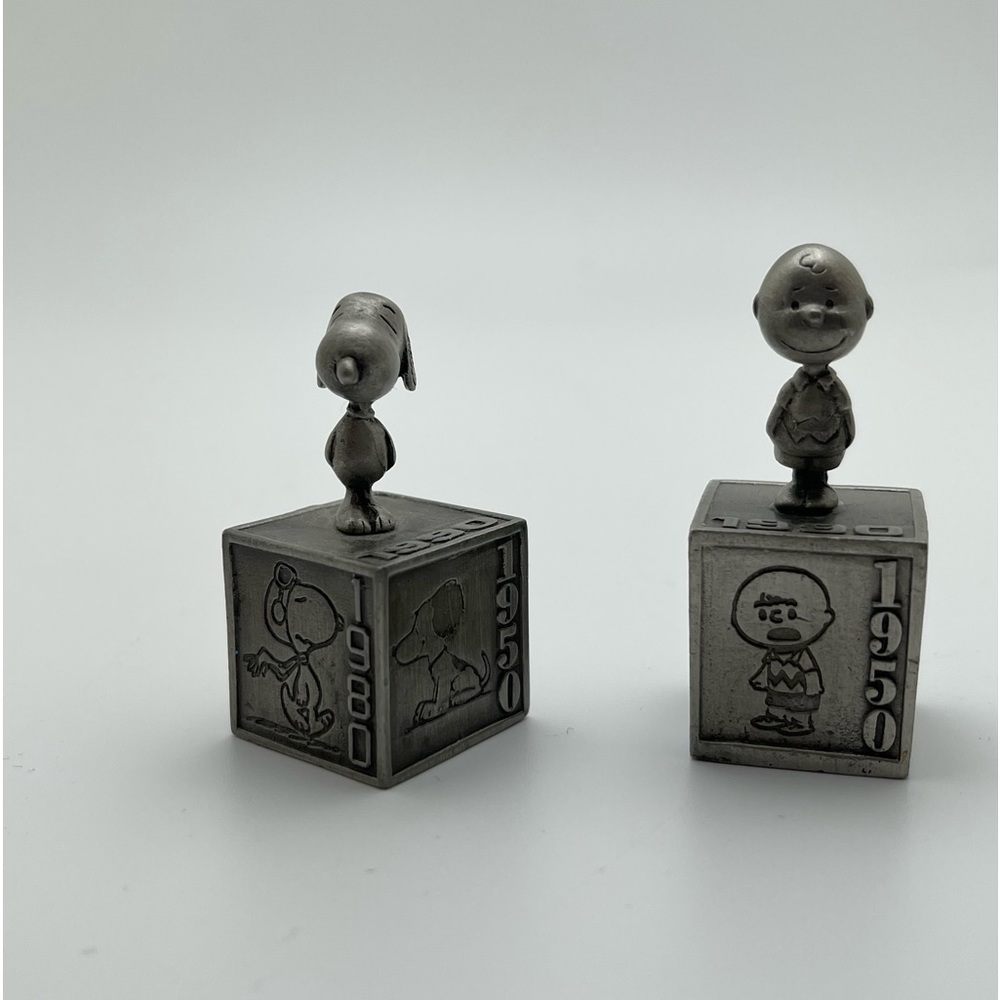 Peanuts Snoopy 2000 Hallmark FIVE DECADES set of 2 Charlie Brown and Snoopy